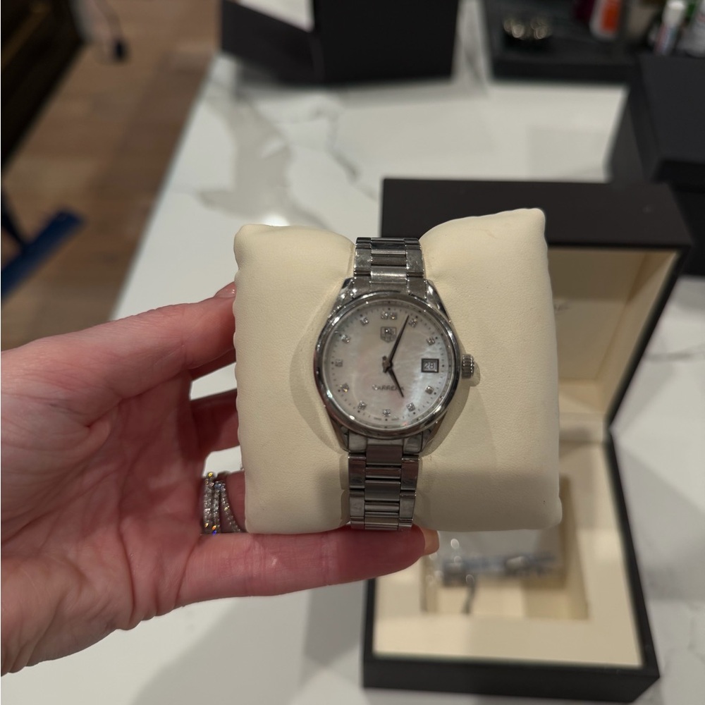 WOMENS TAG HEUER CARRERA QUARTZ WATCH - Picture 2 of 8